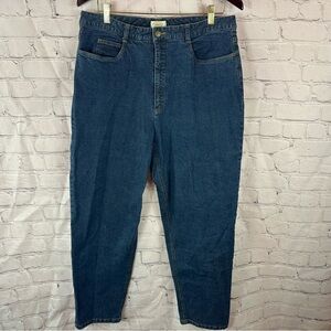 talbots petite stretch Classic Blue Denim high rise Jeans casual boho